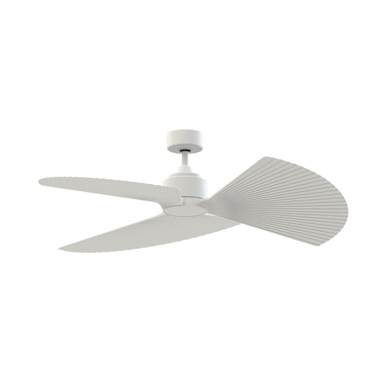 Fanimation TriAire Custom 52in 1-Light Ceiling Fan | Modern Matte White and Opal Frosted Glass | Living Room & Covered | Model FPD8514MWW-52PMWW-LK