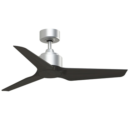 Fanimation TriAire Custom 44in Smart Ceiling Fan | Silver and Dark Walnut Composite Blades | Indoor & Outdoor Wet Rated | Model FPD8514SLW-44DWAW
