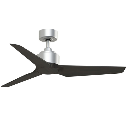Fanimation TriAire Custom 48in Smart Ceiling Fan | Silver and Dark Walnut Composite Blades | Indoor & Outdoor Wet Rated | Model FPD8514SLW-48DWAW