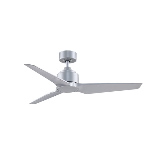 Fanimation TriAire Custom 48in Smart Ceiling Fan | Silver and Silver Composite Blades | Indoor & Outdoor Wet Rated | Model FPD8514SLW-48SLW