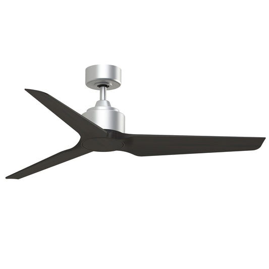Fanimation TriAire Custom 52in Ceiling Fan | Silver and Dark Walnut Composite Blades | Indoor & Outdoor Wet Rated | Model FPD8514SLW-52DWAW