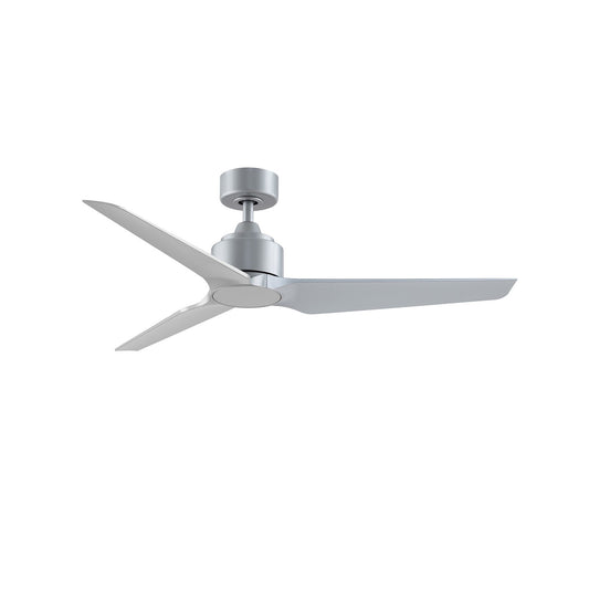 Fanimation TriAire Custom 52in 3-Blade Smart Ceiling Fan | Silver and Silver Composite | Indoor & Outdoor Wet Rated | Model FPD8514SLW-52SLW