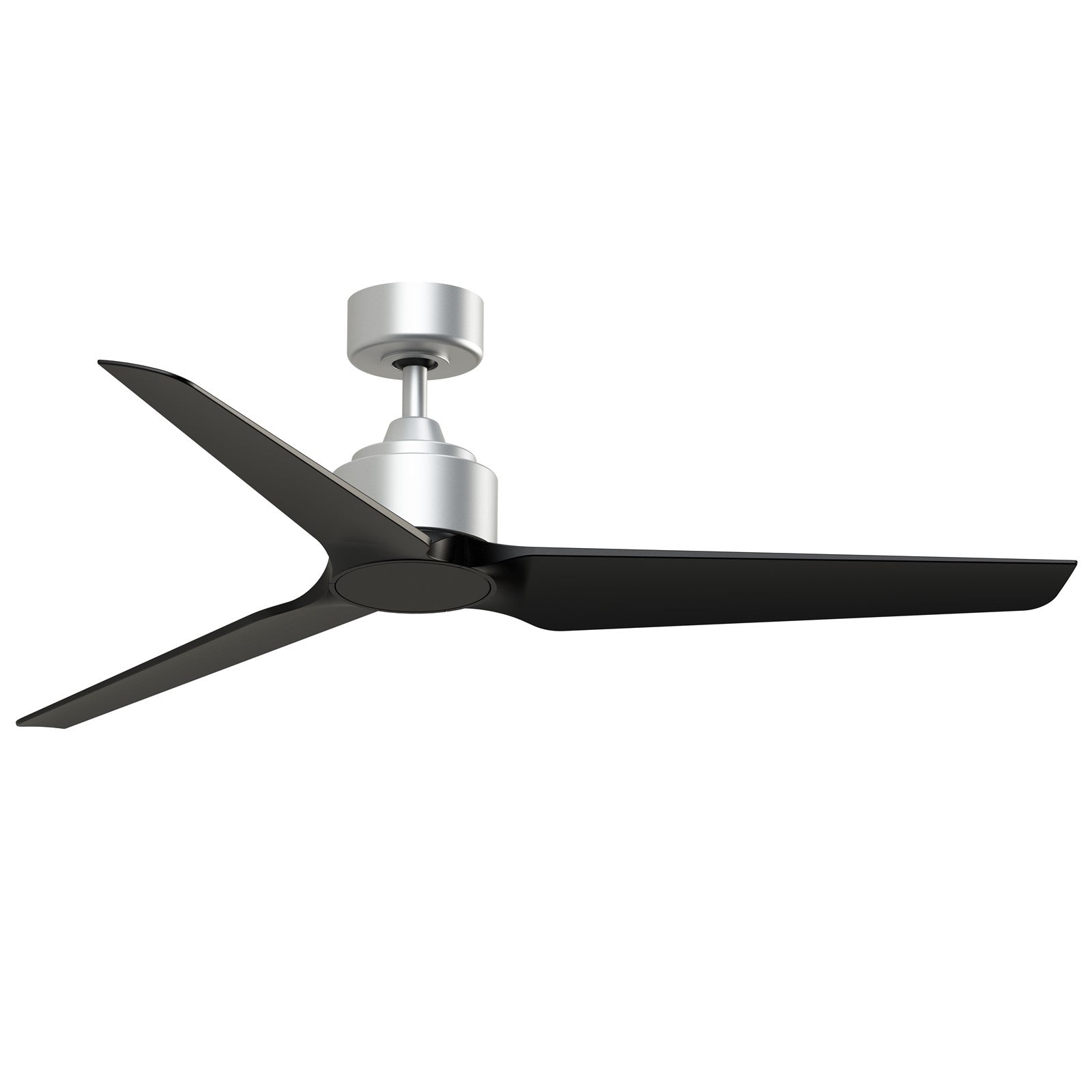 Fanimation TriAire Custom 56in 3-Blade Smart Ceiling Fan | Silver and Black Composite | Indoor & Outdoor Wet Rated | Model FPD8514SLW-56BLW