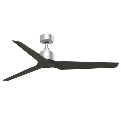 Fanimation TriAire Custom 60in 3-Blade Wet Rated Smart Ceiling Fan | Silver and Dark Walnut Composite | Patio & Covered | Model FPD8514SLW-60DWAW