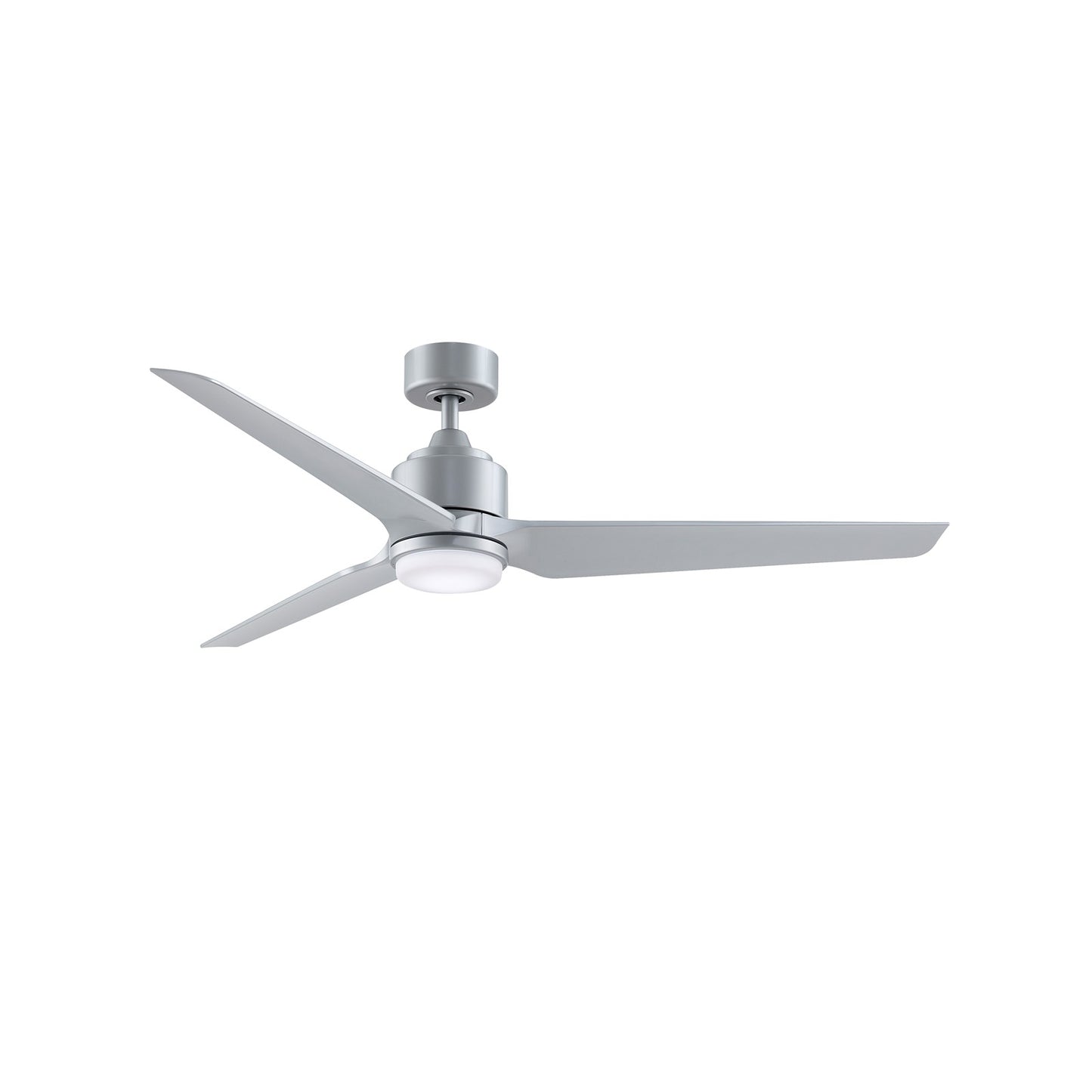 Fanimation TriAire Custom 60in 3-Blade Smart Ceiling Fan with LED Light Kit | Silver Composite Blades | Wet Rated Indoor | Model FPD8514SLW-60SLW-LK