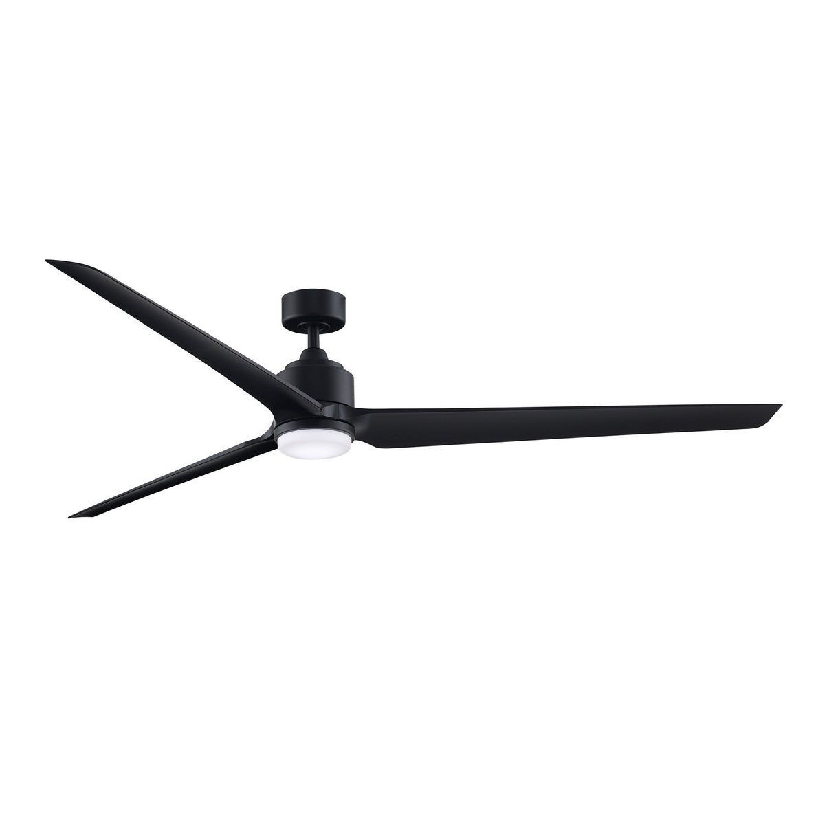 Fanimation TriAire Custom 84in 3-Blade Smart Ceiling Fan | Modern Black and Black Composite | Patios, Pergolas & Great Rooms | Model FPD8515BLW-84BLW