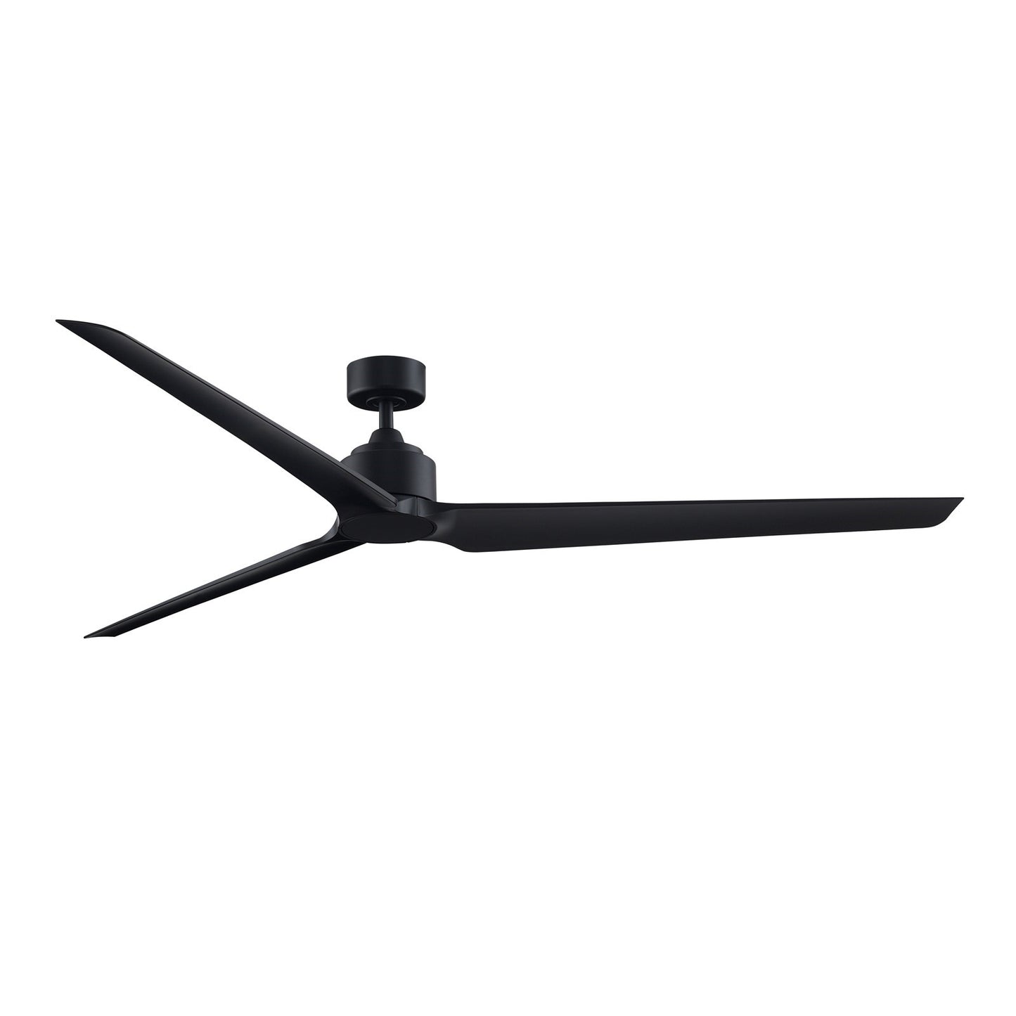 Fanimation TriAire Custom 84in 1-Light Smart Ceiling Fan | Modern Black and Opal Frosted Glass | Covered Patio & Large | Model FPD8515BLW-84BLW-LK