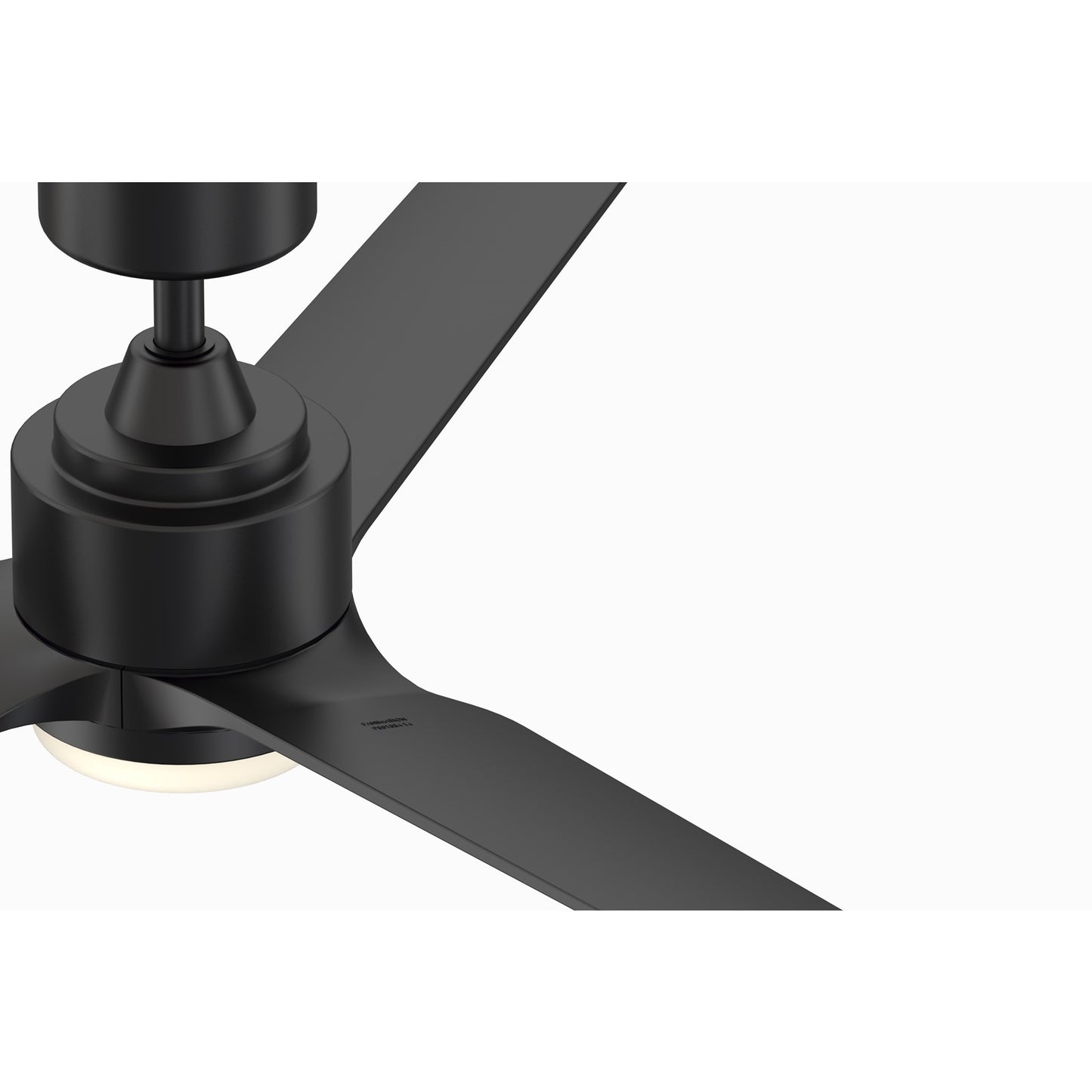 Fanimation TriAire Custom 84in 1-Light Smart Ceiling Fan | Modern Black and Opal Frosted Glass | Covered Patio & Large | Model FPD8515BLW-84BLW-LK