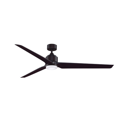 Fanimation TriAire Custom 72in 1-Light Smart Ceiling Fan | Dark Bronze and Dark Walnut Composite | Indoor & Outdoor Wet | Model FPD8515DZW-72DWAW-LK