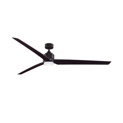 Fanimation TriAire Custom 84in 3-Light Ceiling Fan | Modern Dark Bronze and Dark Walnut Composite Blades | Covered Patio | Model FPD8515DZW-84DWAW-LK
