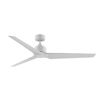 Fanimation TriAire Custom 64in Marine Grade Wet Rated Smart Ceiling Fan | Matte White Composite Blades | Indoor & Outdoor | Model FPD8515MWM-64MWW