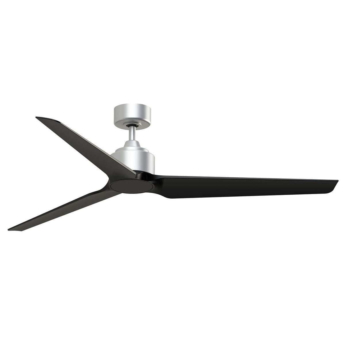 Fanimation TriAire Custom 64in 3-Blade Smart Ceiling Fan | Silver and Black Composite | Patio & Covered Porch | Model FPD8515SLW-64BLW
