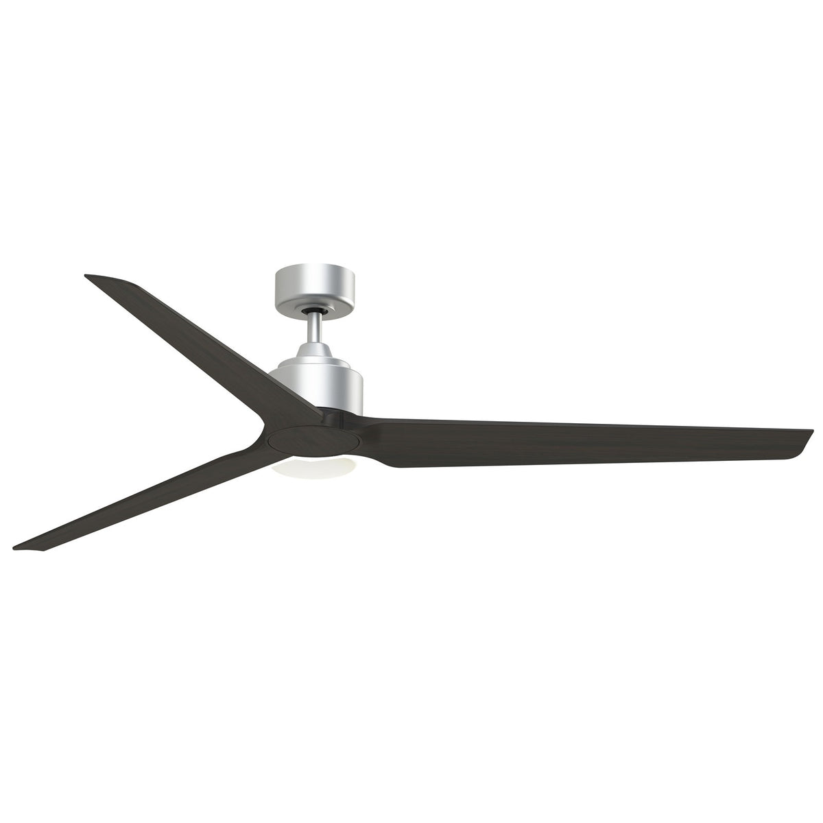 Fanimation TriAire Custom 72in 3-Light Ceiling Fan | Silver and Dark Walnut Composite Blades | Covered Patio & Large Rooms | Model FPD8515SLW-72DWAW