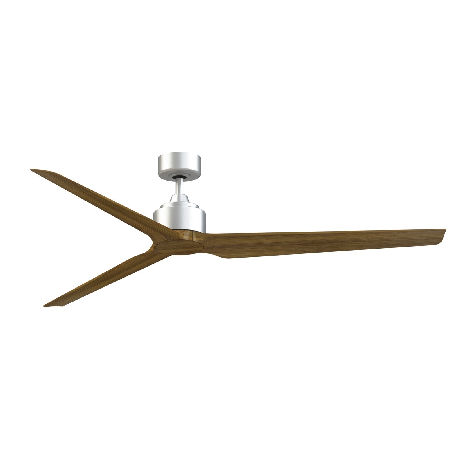 Fanimation TriAire Custom 72in 3-Blade Ceiling Fan | Silver and Koa Composite | Patio & Great Room | 72 x 72 x 16.42 in | Model FPD8515SLW-72KW