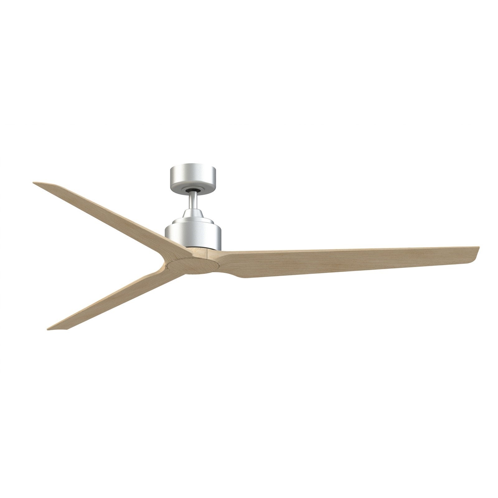 Fanimation TriAire Custom 72in 3-Blade Ceiling Fan | Silver and Natural Composite | Patio & Great Room | 72 x 72 x 16.42 in | Model FPD8515SLW-72NW
