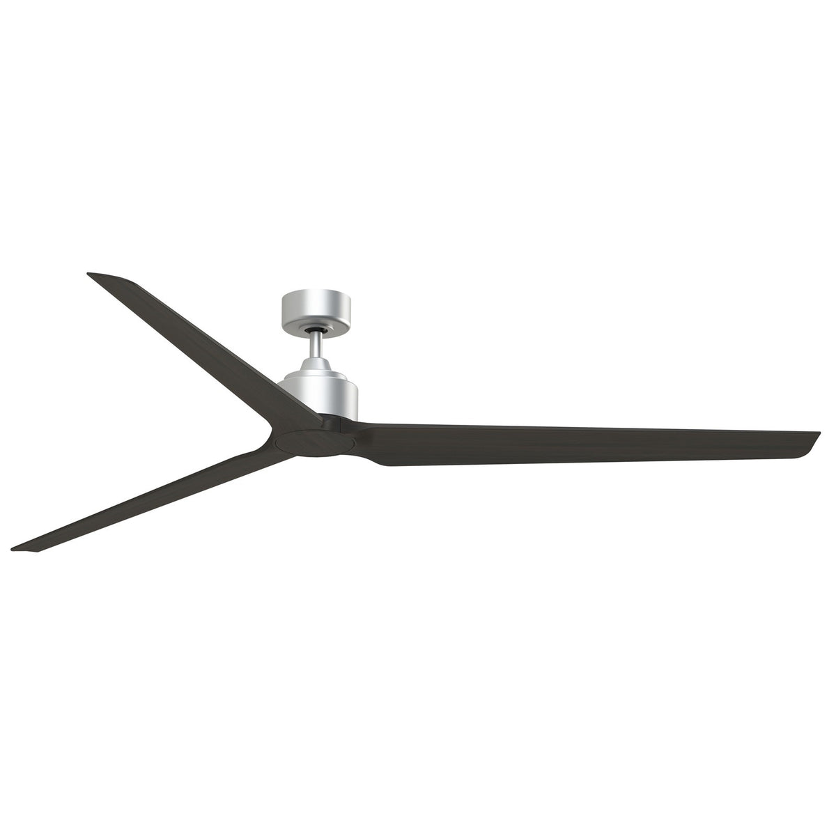 Fanimation TriAire Custom 84in 3-Blade Smart Ceiling Fan | Silver and Dark Walnut Composite | Patios & Great Rooms | Model FPD8515SLW-84DWAW