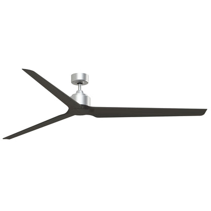 Fanimation TriAire Custom 84in 3-Blade Smart Ceiling Fan | Silver and Dark Walnut Composite | Patios & Great Rooms | Model FPD8515SLW-84DWAW