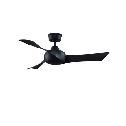 Fanimation Wrap Custom 44in 3-Blade Ceiling Fan | Black Composite Blades | Covered Patio & Porch | 5320 CFM | Model FPD8530BL-44BL