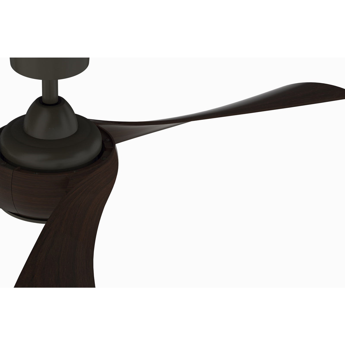 Fanimation Wrap Custom 44in 3-Blade Ceiling Fan with LED Light | Dark Bronze and Dark Walnut Composite | Covered Patio | Model FPD8530DZ-44DWA-LK
