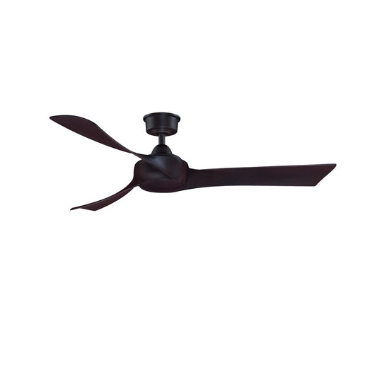 Fanimation Wrap Custom 56in 3-Blade Ceiling Fan | Dark Bronze and Dark Walnut Composite | Covered Patio & Bedroom | Model FPD8530DZ-56DWA