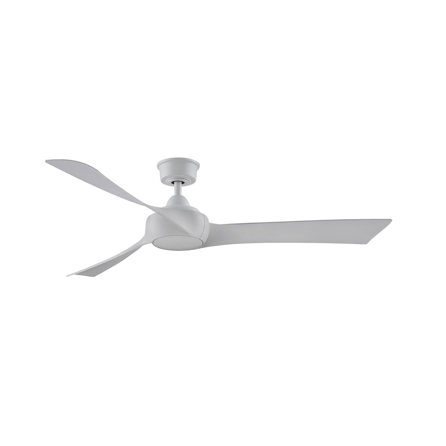 Fanimation Wrap Custom 60in Ceiling Fan | Matte White and White Washed Composite Blades | Covered Patio & Sunroom | Model FPD8530MW-60WW