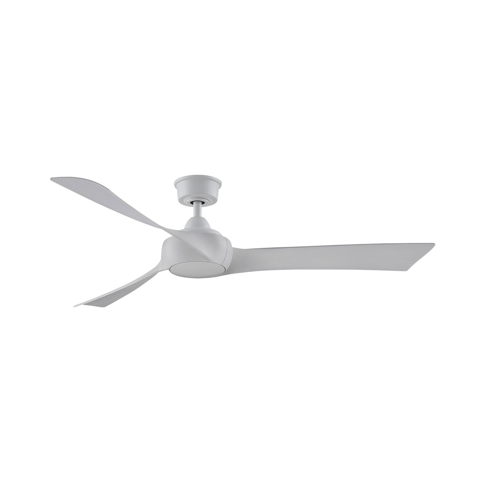Fanimation Wrap Custom 60in Ceiling Fan | Matte White and White Washed Composite Blades | Covered Patio & Sunroom | Model FPD8530MW-60WW