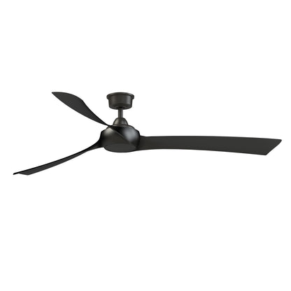 Fanimation Wrap Custom 72in 3-Blade DC Ceiling Fan | Dark Bronze and Black Composite | Covered Patio & Great Room | Model FPD8531DZ-72BL