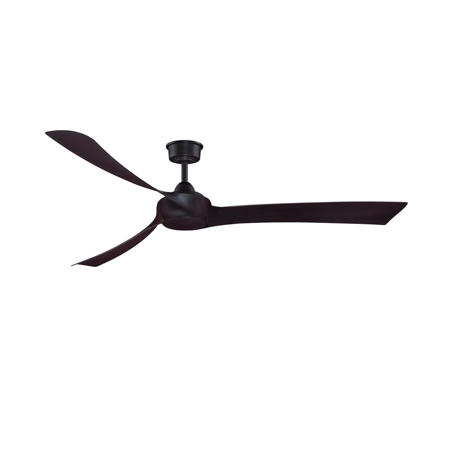 Fanimation Wrap Custom 72in 3-Blade Ceiling Fan | Dark Bronze and Dark Walnut Composite | Covered Patio & Great Room | Model FPD8531DZ-72DWA