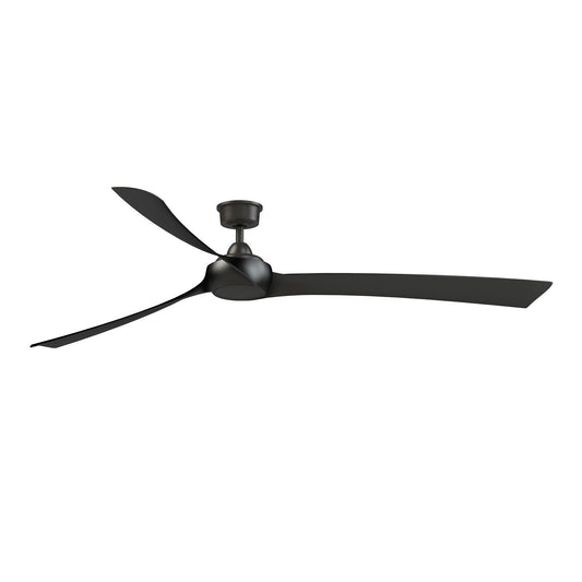 Fanimation Wrap Custom 84in 3-Blade Ceiling Fan | Dark Bronze and Black Composite Blades | Covered Patio & Porch | 8762 CFM | Model FPD8531DZ-84BL