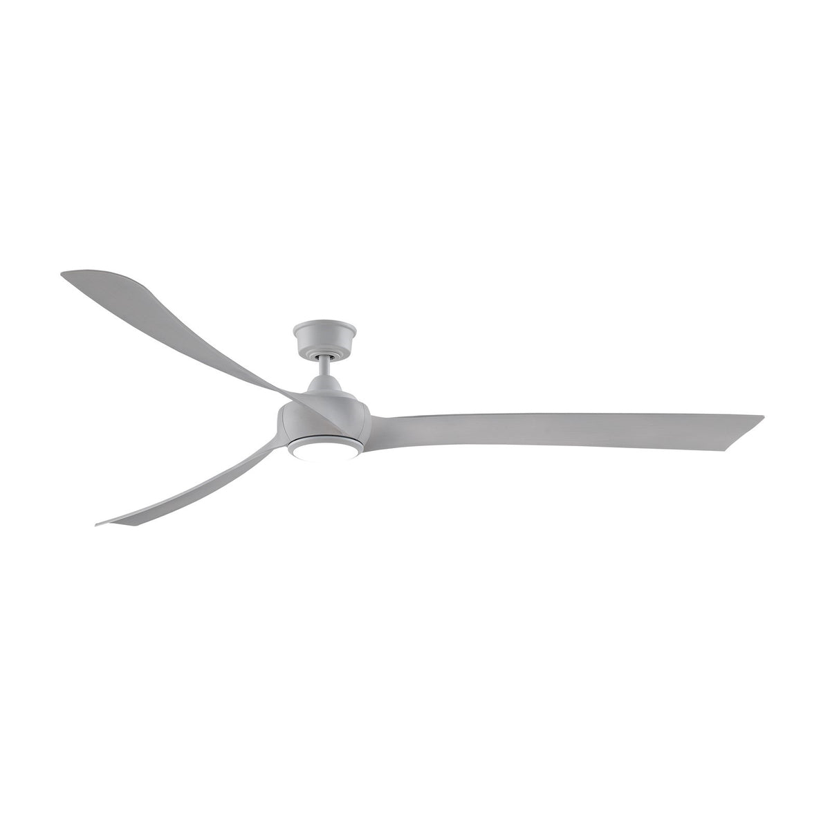 Fanimation Wrap Custom 84in 3-Blade Smart Ceiling Fan with LED Light | Matte White and White Washed Composite | Covered | Model FPD8531MW-84WW-LK