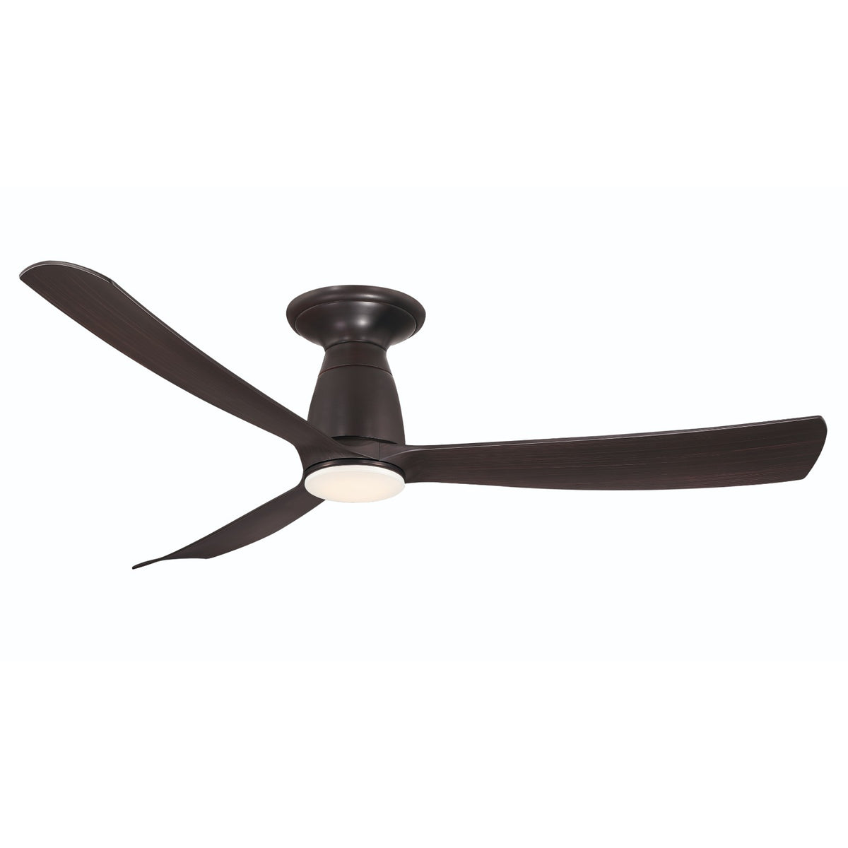 Fanimation Kute 52in Ceiling Fan | Dark Bronze and Dark Walnut Composite Blades | Covered Patio & Indoor Rooms | 52 x 52 x 13 in | Model FPD8534DZ