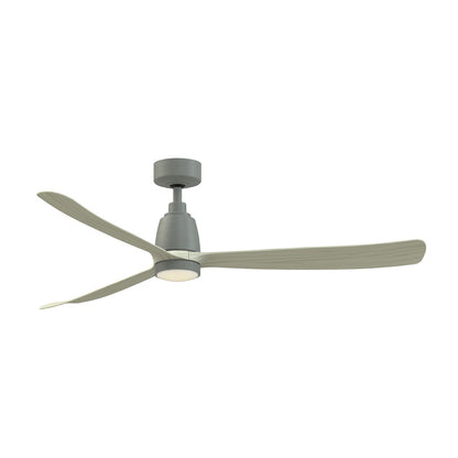 Fanimation Kute 60 60in Smart Ceiling Fan with Knurled LED Light | Antique Graphite and Light Oak Composite | Bedroom | Model FPD8560AGP-KLK