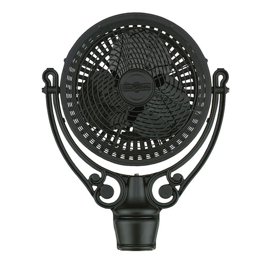 Fanimation Old Havana 24in 3-Blade Ceiling Fan Motor Assembly | Antique Black Die-Cast Metal | Damp Locations & Covered Patios | Model FPH210BL