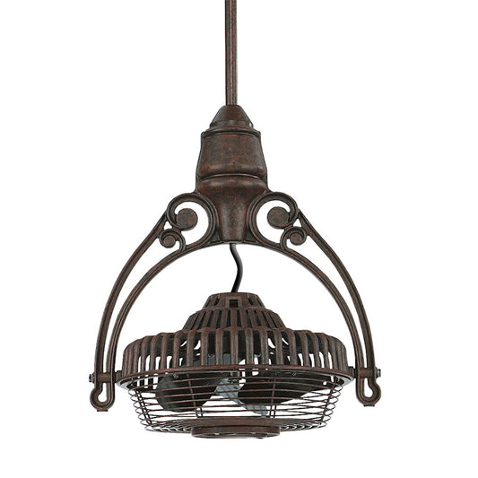 Fanimation Old Havana 27in Ceiling Mount Fan | Rust Steel | Bedroom & Living Room | 27 x 6 x 3 in | Model FPH81RS1