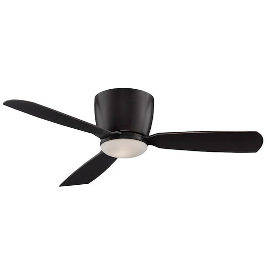 Fanimation Embrace 44in 3-Light Ceiling Fan | Modern Dark Bronze and Opal Frosted Glass | Bedroom & Living Room | 44 x 44 x 10 in | Model FPS7981BDZ