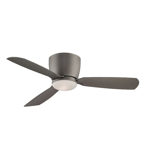 Fanimation Embrace 44in 3-Blade Ceiling Fan | Matte Greige and Opal Frosted Glass | Bedroom & Living Room | 44 x 44 x 10 in | Model FPS7981GR
