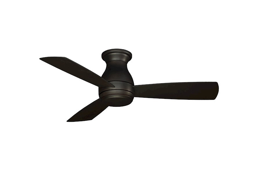 Fanimation Hugh 44in 3-Blade Ceiling Fan | Dark Bronze and Opal Frosted Glass | Indoor & Covered Outdoor | 44 x 44 x 12 in | Model FPS8332DZW