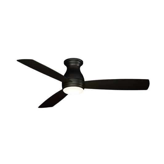 Fanimation Hugh 52in 3-Blade Ceiling Fan | Dark Bronze and Opal Frosted Glass | Bedroom & Living Room | 52 x 52 x 12 in | Model FPS8355DZW
