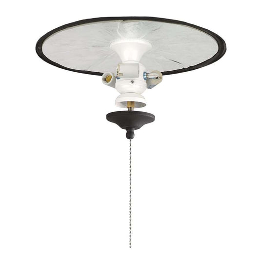 Fanimation Fitters 3-Light Bowl Fitter | Matte White Metal | Ceiling Fan Light Kit & Wet Location | 13.5 x 7 x 7 in | Model FW423MW