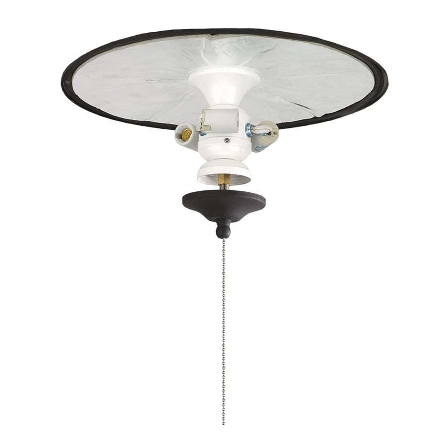 Fanimation Fitters 3-Light Bowl Fitter | Satin Nickel Metal | Ceiling Fan Light Kit & Wet Location | 13.5 x 7 x 7 in | Model FW423SN