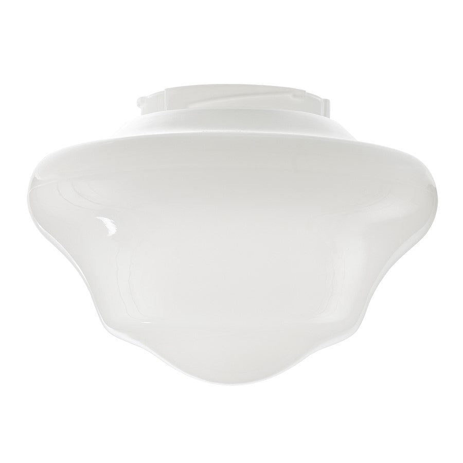 Fanimation my Schoolhouse 10in Opal Frosted Shiny Glass Fan Shade | Schoolhouse Style | Ceiling Fan Light Kit | 10 x 10 x 6 in | Model G3OPS