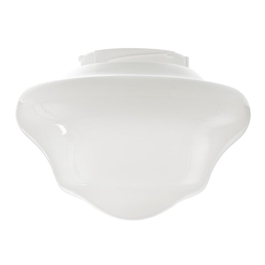 Fanimation my Schoolhouse 10in Opal Frosted Shiny Glass Fan Shade | Schoolhouse Style | Ceiling Fan Light Kit | 10 x 10 x 6 in | Model G3OPS