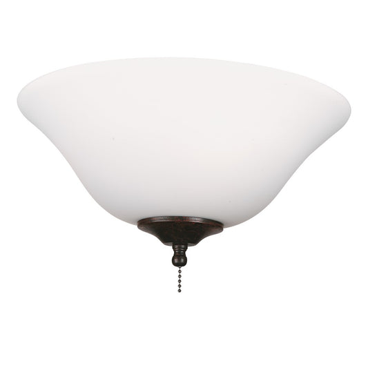 Fanimation 13in Glass Bowl Cap | Frosted White Glass | Ceiling Fan Accessory | 13 x 4.62 x 4.62 in | Model G456