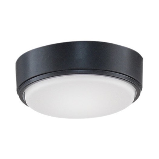 Fanimation Zonix Wet Custom LED Light Kit 6in | Black and Opal Frosted Glass | Covered Patio & Outdoor Ceiling Fan | 6 x 6 x 3 in | Model LK4660BLW