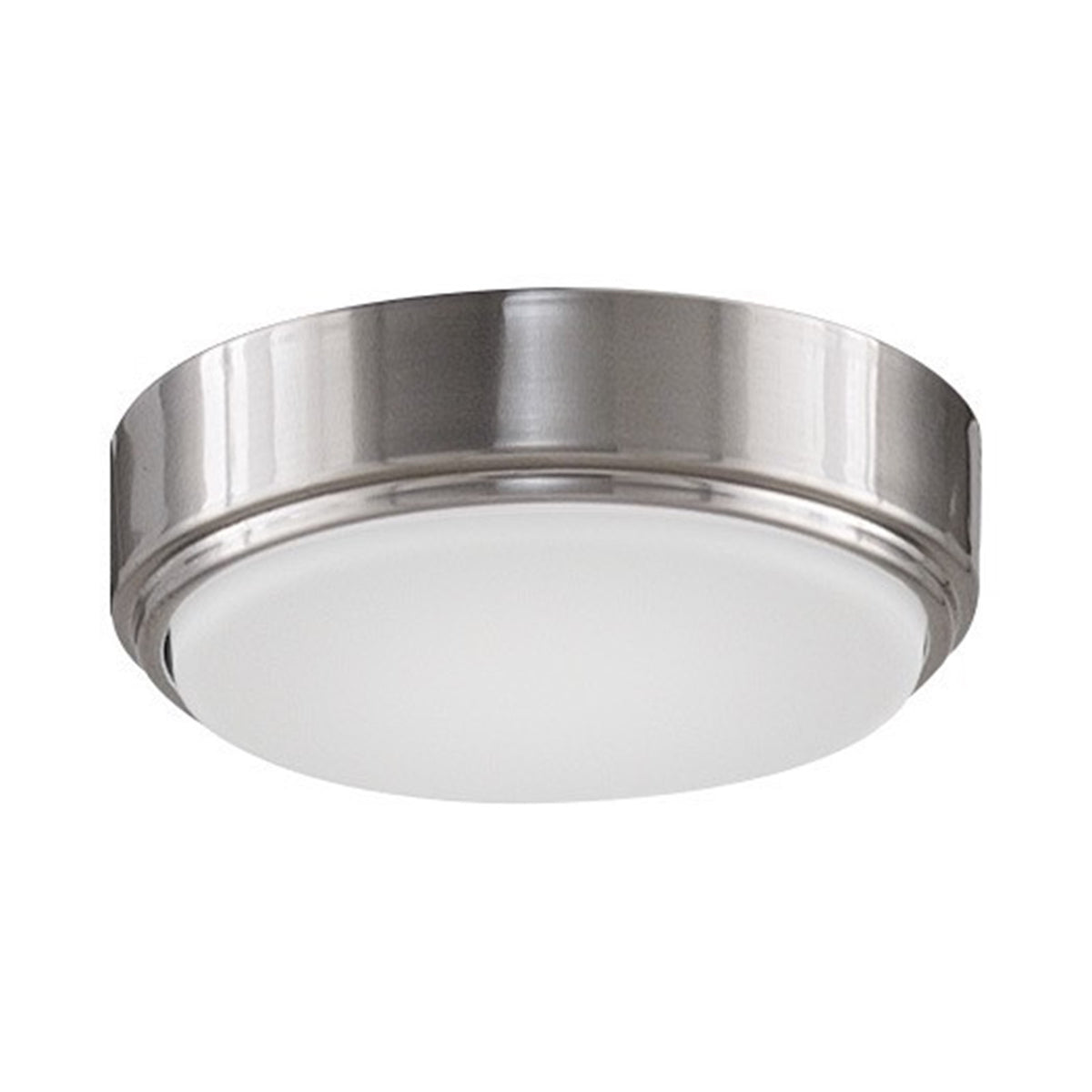 Fanimation Zonix Wet Custom 6in LED Light Kit | Brushed Nickel and Opal Frosted Glass | Covered Patio & Outdoor Ceiling Fan | Model LK4660SSBNW