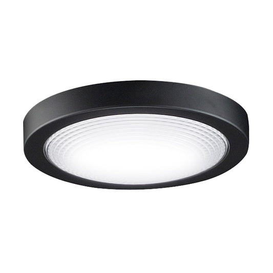 Fanimation Spitfire 7in LED Light Kit | Black and Frosted Fresnel | Ceiling Fan Light Kit for Indoor & Outdoor Damp Locations | Model LK6721BDCBL