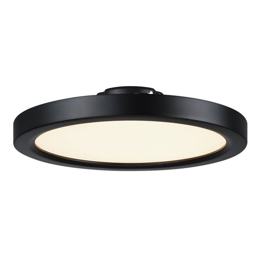 Fanimation Pendry Max 9in LED Light Kit | Black and Opal Frosted Glass | Living Room & Covered Patio Ceiling Fan Light | 2700 Lumens, 2700-5000K CCT | Model LK6763BL