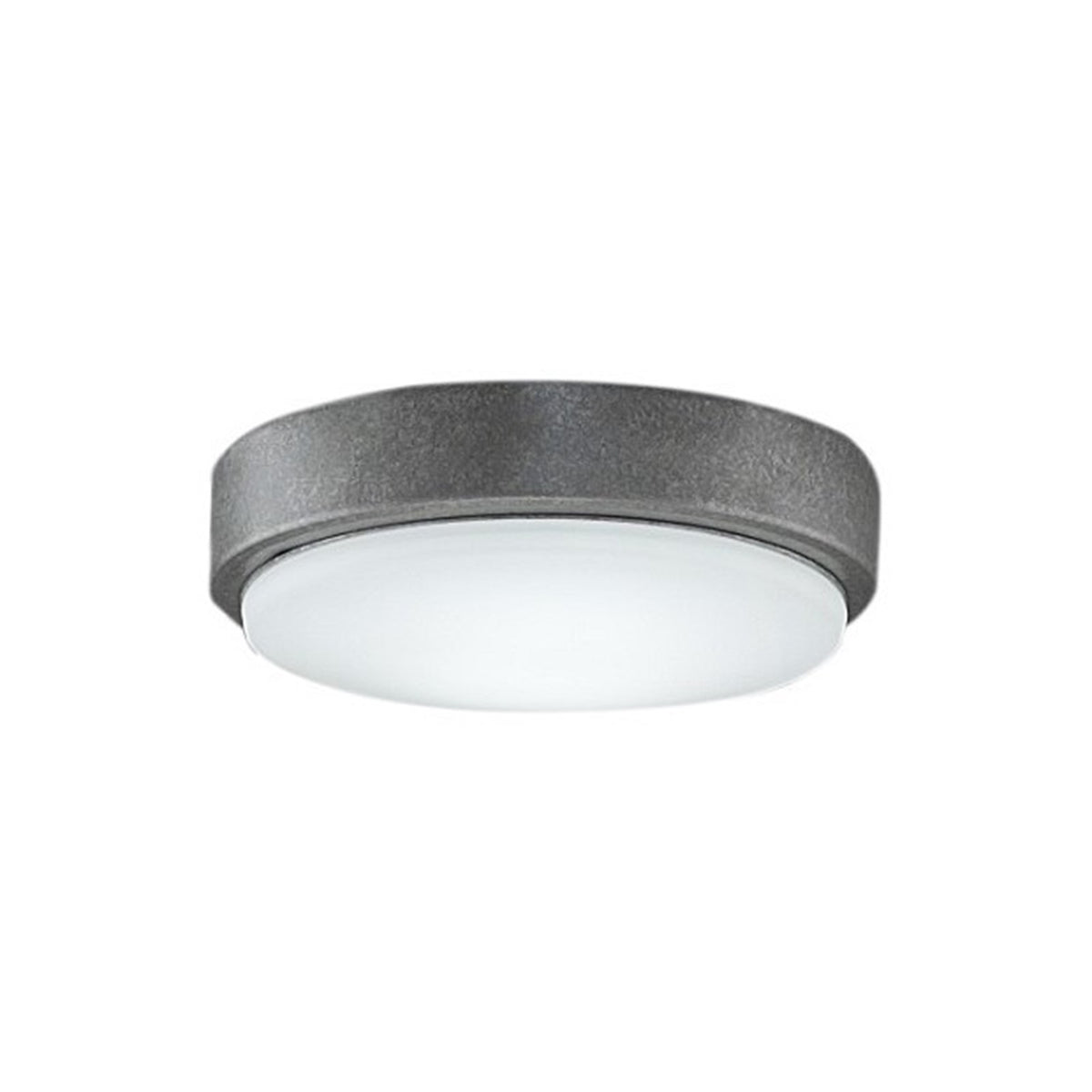 Fanimation Levon Custom 7in LED Light Kit | Galvanized and Opal Frosted Glass | Ceiling Fan Light Kit for Living Room & Bedroom | Model LK7912GZ