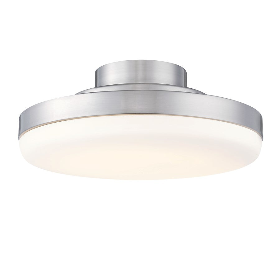 Fanimation TriAire 12in LED Light Kit | Brushed Nickel and Opal Frosted Glass | Ceiling Fan Light Kit for Living Room & Bedroom | Model LK8505BN