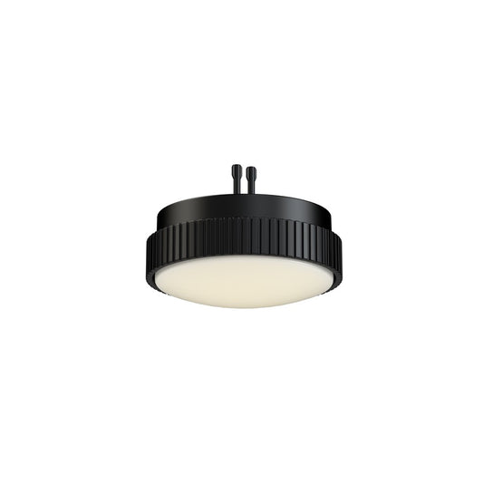 Fanimation Kute 60 Knurled CCT LED Light Kit | Black and Opal Frosted Glass | Ceiling Fan Light for Indoor & Outdoor | 5 x 5 x 2 in | Model LK8561BL